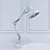 Modern Black/Silver Table Lamp 3D model small image 3