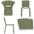 Tatami Chair: Lightweight, Durable, Outdoor 3D model small image 1