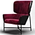 Modern Coastal Armchair 3D model small image 1