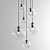Elegant Black Selene Suspension 3D model small image 1
