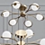 Elegant Camomile Chandelier 3D model small image 1