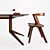 Elegant Dining Set with De La Espada Table & Colombo Armchair 3D model small image 1