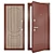 Premium Steel Entry Doors - Groff P 3D model small image 1