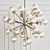 Vintage-inspired Bordeaux Chandelier: 18 Lights 3D model small image 1