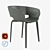 Modern Grey Huela Dining Chair 3D model small image 1