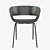 Modern Grey Huela Dining Chair 3D model small image 2