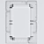 Vintage Style Dialma Brown Mirror 3D model small image 2
