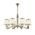 Modern Polished Nickel Chandelier 3D model small image 1