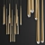 Elegant Brass Aquitaine Chandelier 3D model small image 1