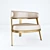 Wansheng Chair and Pouf Set 3D model small image 3