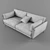 Sleek and Modern Ralph Gamma Sofa 3D model small image 3