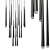 Elegant Black Chandelier - Aquitaine 3D model small image 1