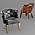 Old Leather Chester Chair 3D model small image 1