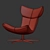 Modern Imola Armchair: Sleek Design 3D model small image 3