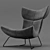 Modern Imola Armchair: Sleek Design 3D model small image 4