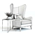 Monroe Armchair: Exquisite 3D Model 3D model small image 2