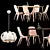 IKEA LISABO Odger Stockholm Set - Stylish Furniture Ensemble 3D model small image 1