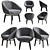 Elegant Minotti RUSSELL Chair 3D model small image 1