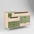 Eco 8-Door Dresser 3D model small image 1