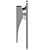Argo Series AG780: Stylish Shower Wall Mixer 3D model small image 2