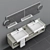 Title: Cielo Polifemo Washbasin with Decor 3D model small image 2
