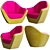 Ergo Lounge Chair 3D model small image 1