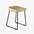 ErgoWave Stool: Comfort in Motion 3D model small image 1