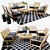 Regatta Natural Lounge Set - Relax in Style 3D model small image 1