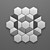 HexaBlend: Sleek & Creative Décor-Panels 3D model small image 1