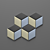 Contemporary Romb Wall Tile 3D model small image 1