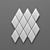 Contemporary Romb Wall Tile 3D model small image 2