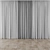 Elegant Window Drapes Set 3D model small image 3