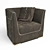 Elegant Diana Armchair 3D model small image 1