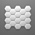 Geometric Edge Decorative Tile 3D model small image 1