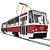 Tatra T6B5 Tram Car Model Kit 3D model small image 1