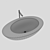 Elegant Ceramica Cielo Bath 3D model small image 3
