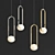 Elegant Audrey Pendant Light 3D model small image 1