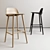 Muuto Nerd Bar Stool: Contemporary Comfort 3D model small image 1