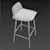 Muuto Nerd Bar Stool: Contemporary Comfort 3D model small image 3