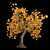 Autumn Bliss: Yellow Leaf Tree 3D model small image 2