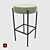 430Bar Stool: Sleek Design, Comfortable Seat 3D model small image 1