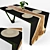 Stylish Epoxy Table - 800x1600x750 3D model small image 1