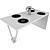 Stylish Epoxy Table - 800x1600x750 3D model small image 3