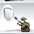 Robotic Love: Wall-e & Eve 3D model small image 2