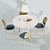 Modern Danish Design Set: Aarhus Chair, Billund Table 3D model small image 2