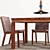 Modern Carlos Motta Table Set 3D model small image 3