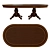 Veneer Dining Table: Sleek & Stylish 3D model small image 2