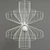 Modern Steel Pendant Lamp: Parachute 3D model small image 3