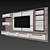 Modern TV Wall Unit 3D model small image 3