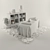 Marvelous Designer Spa Massage Bed 3D model small image 2